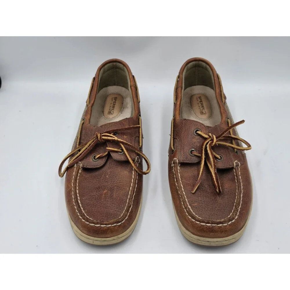 Sperry Top-Sider Women's Bluefish 2-Eye Boat Shoes Brown Tan Size 11